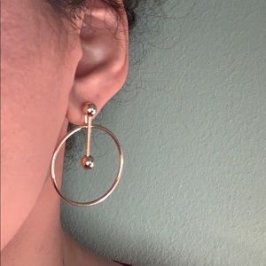 Gold hoop earrings